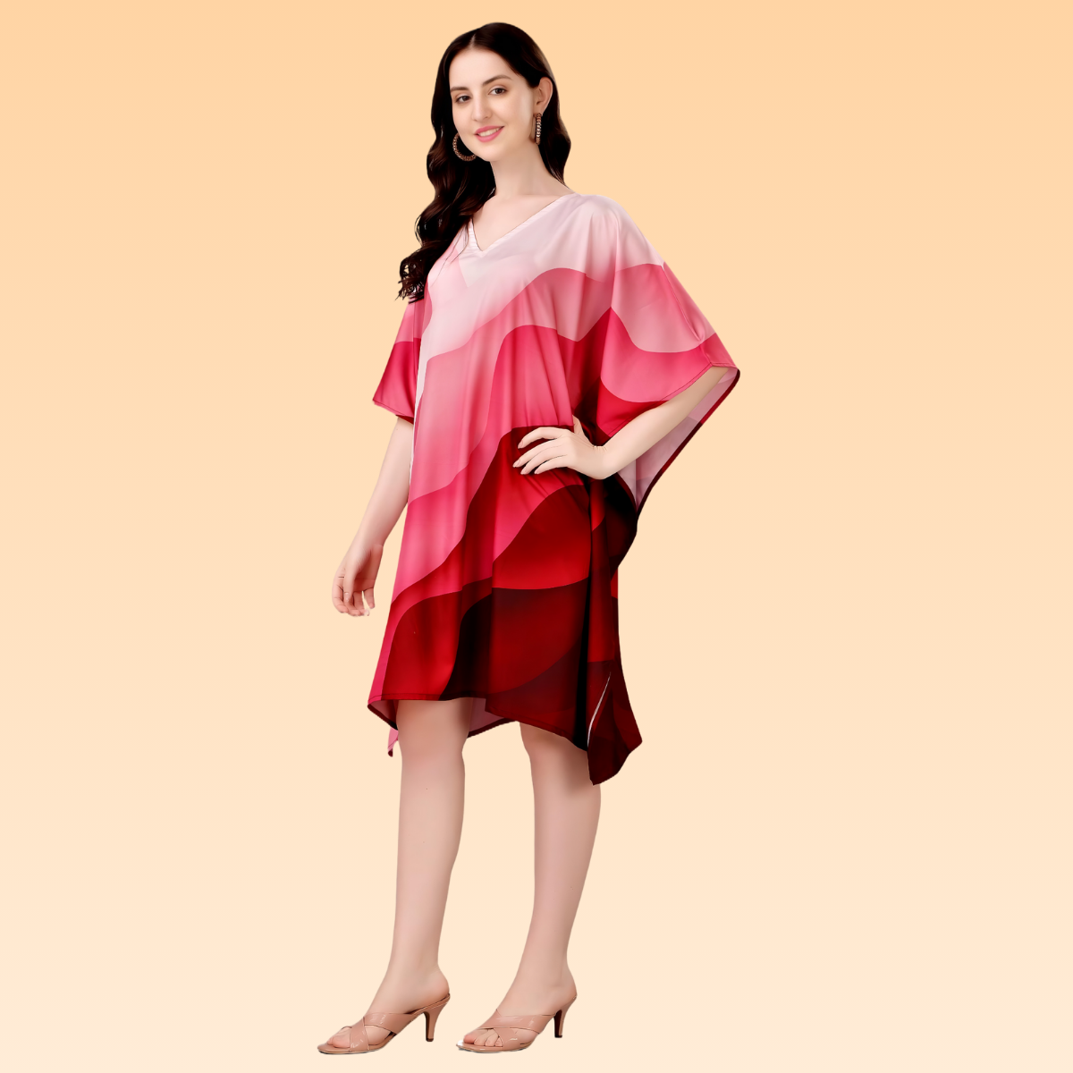 Eden Pink & Light Pink Kaftan