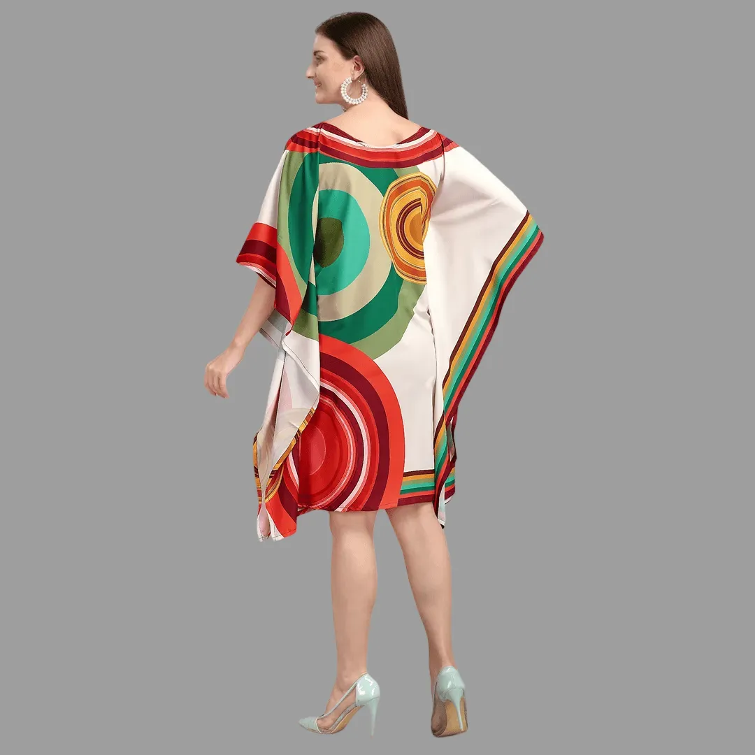 Sage Red & Green Kaftan