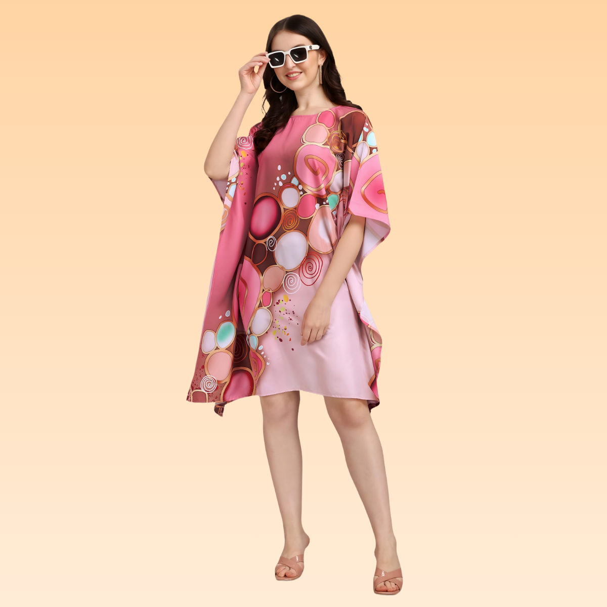 Noor Pink & Light Pink Kaftan
