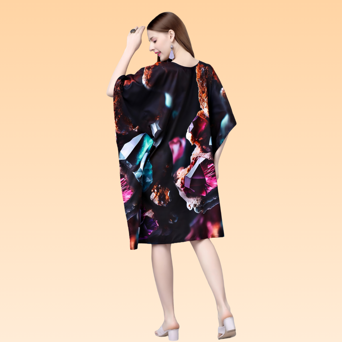 June Black & Purple Kaftan