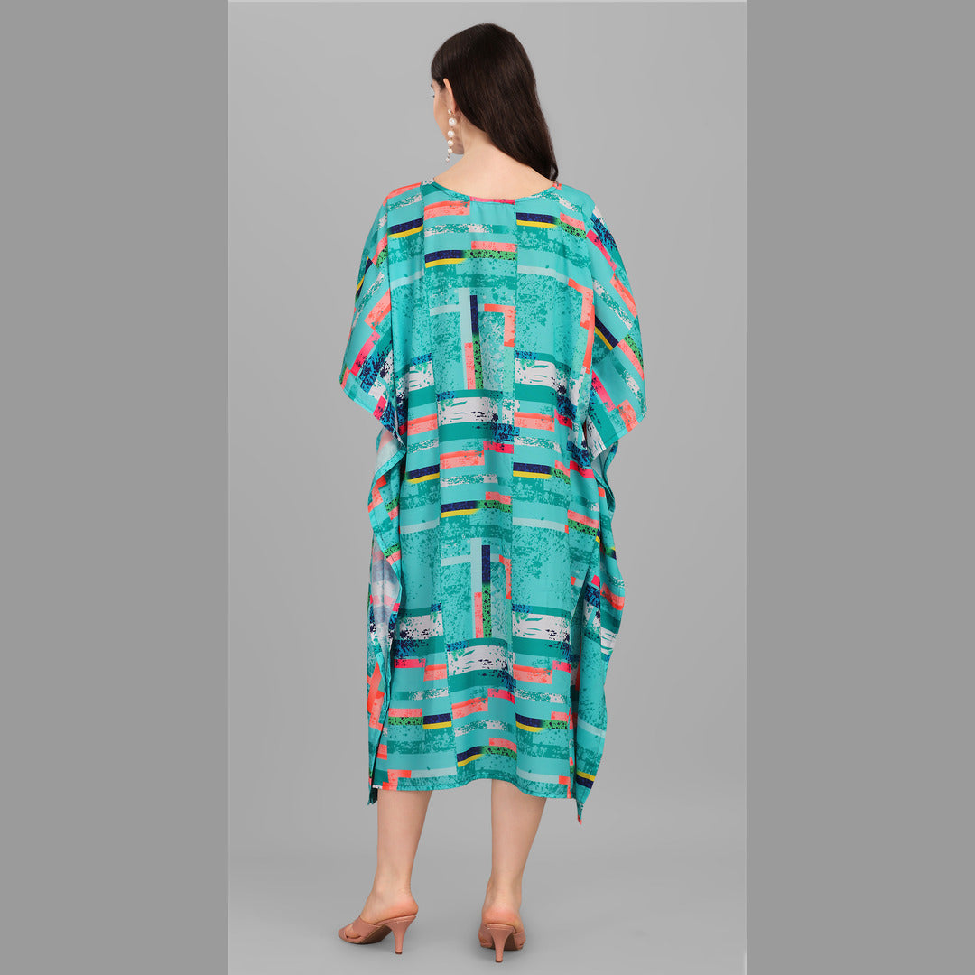 Paris Blue Rayon Kaftan