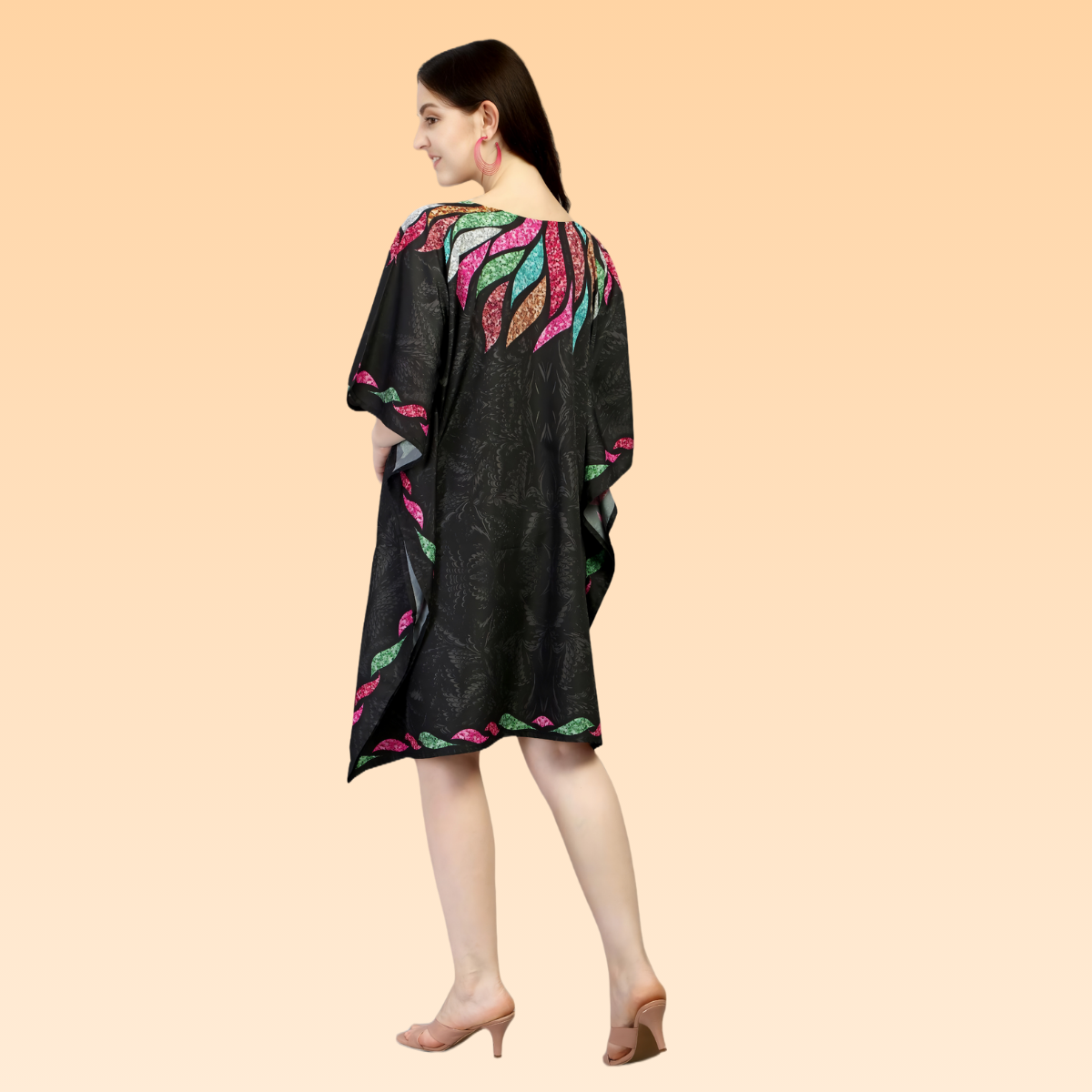 Nancy Black & Pink Kaftan