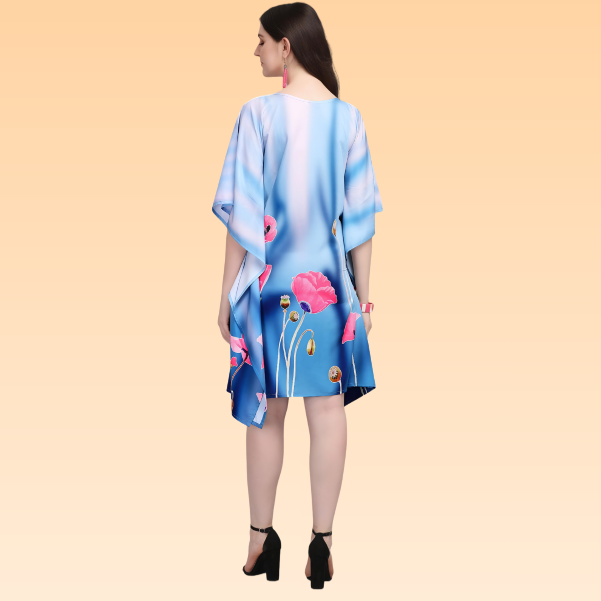 Neon Blue & Light Blue Kaftan