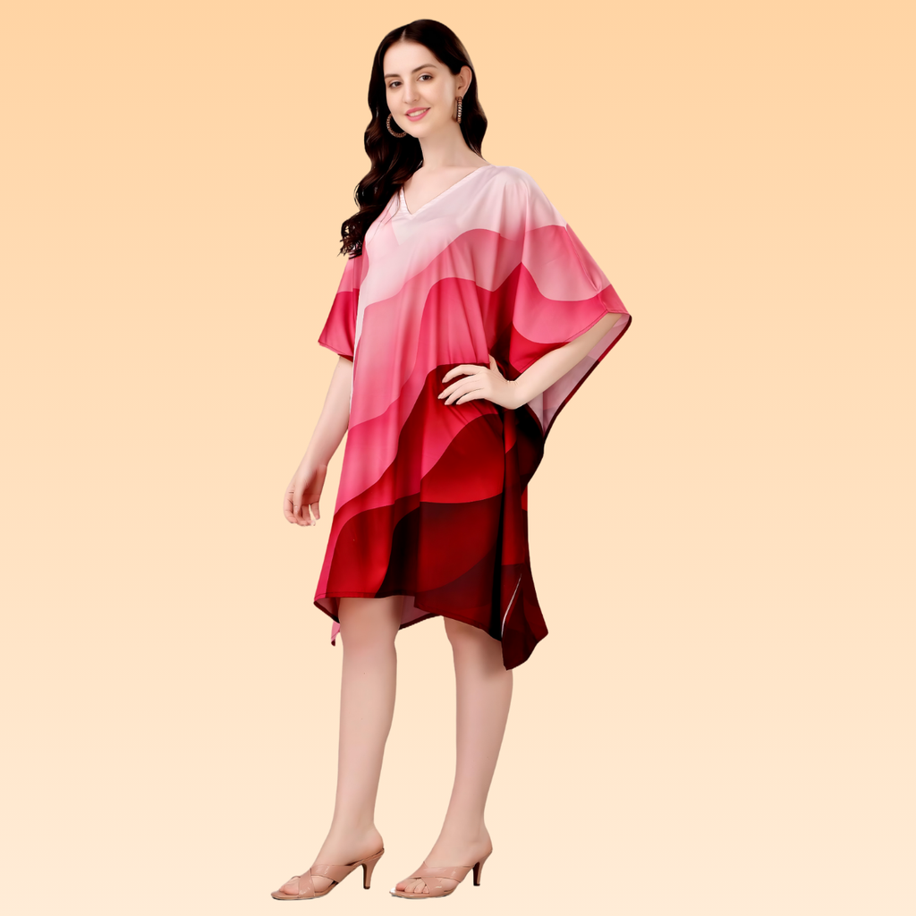 Eden Pink & Light Pink Kaftan