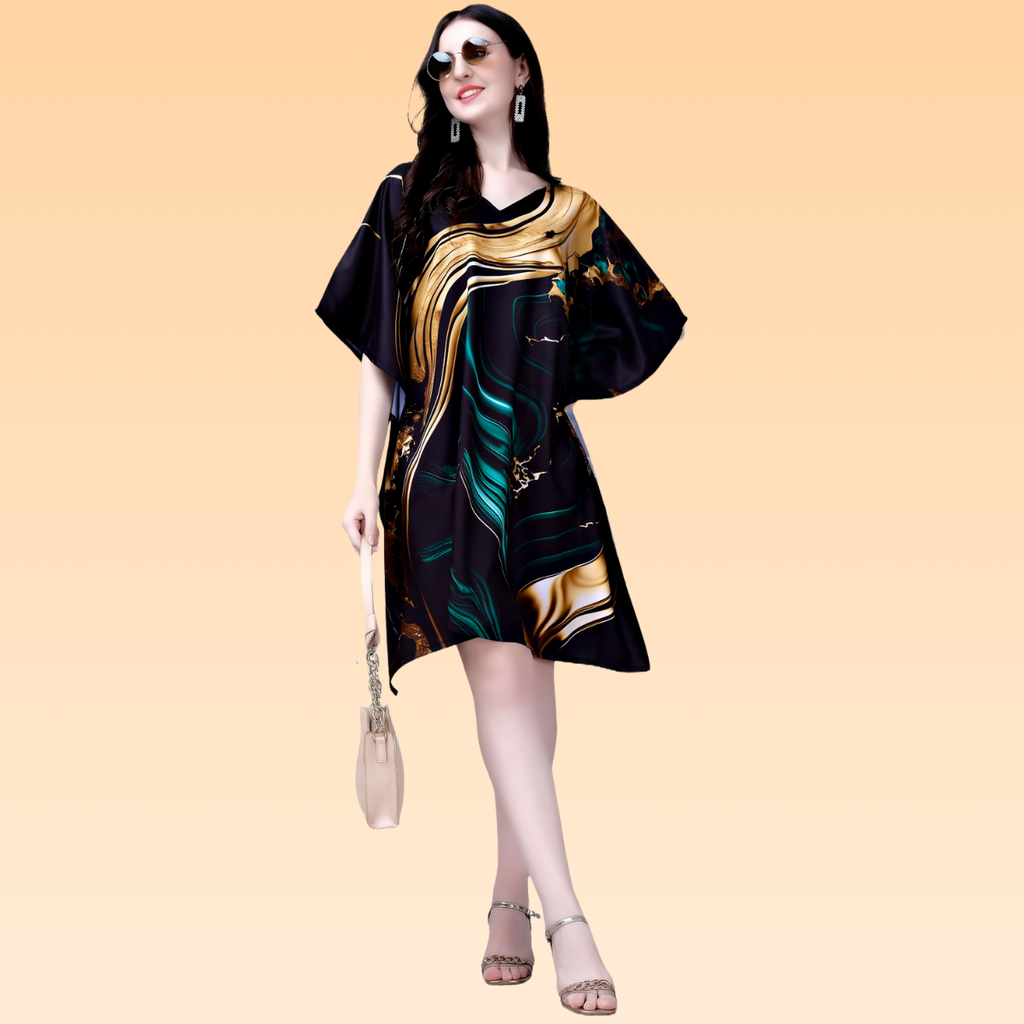 London Black & Bronze Kaftan