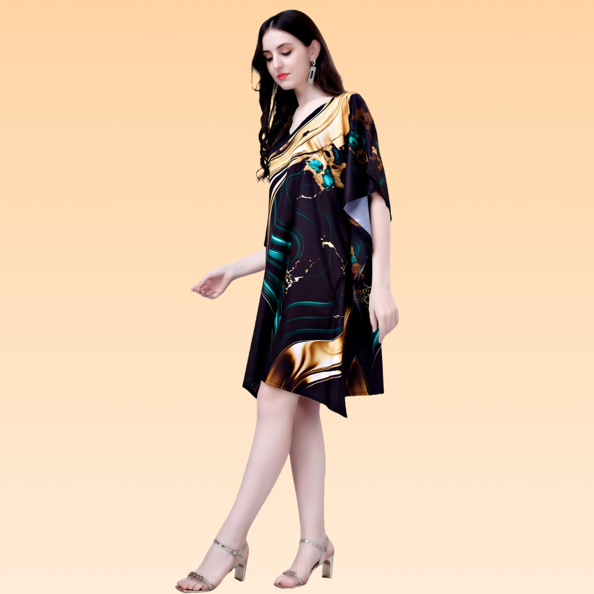 London Black & Bronze Kaftan