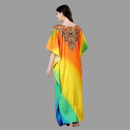 Jacqueline Yellow & Orange Nazakat Kaftan